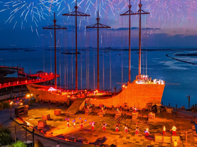 the fireworks show