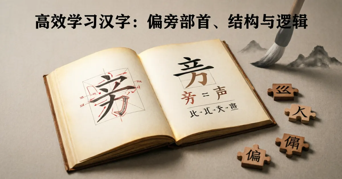 Chinesische Schriftzeichen effektiv lernen: Radikale, Struktur & Logik