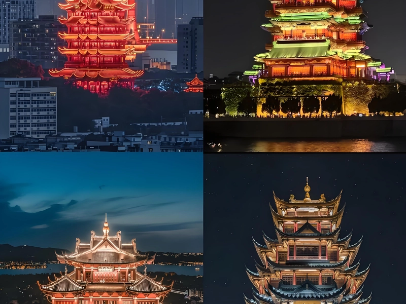 Les quatre tours célèbres de Chine