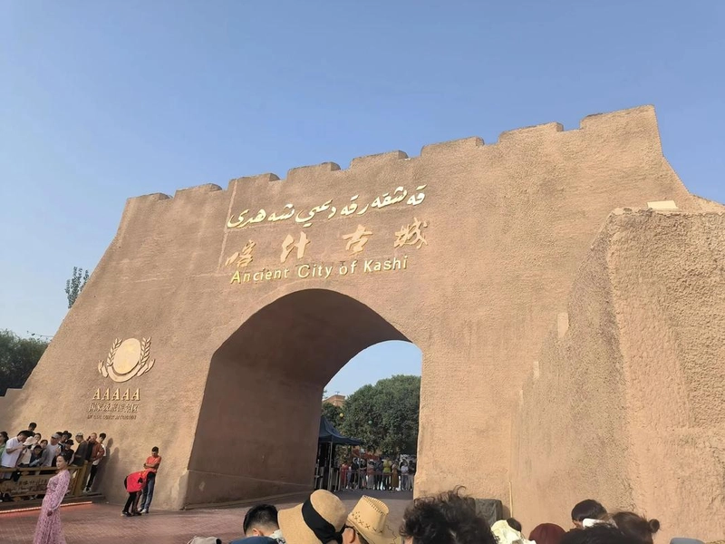 カシュガルの旧市街とイド・カフ・モスク